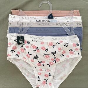 5-pc NWT Nautica 5 pack Nautica Girls 6 6x 7 briefs panties underwear size S